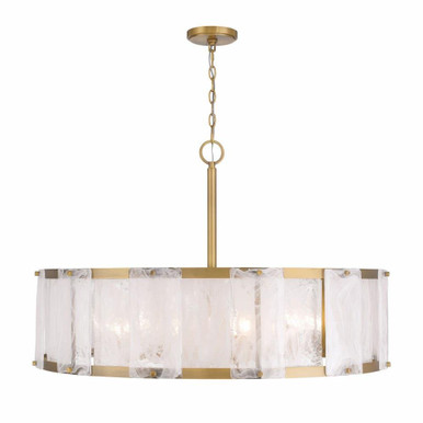 Veil 10 Light Pendant 23.75 Inch Tall and 37.5 Inch Wide by Minka Lavery - 3638-732