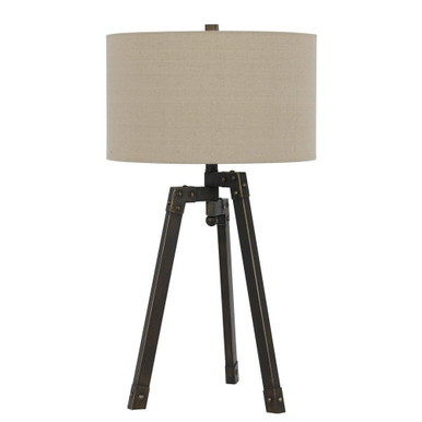 Tripod One Light Table Lamp 17 Inches Wide by 31 Inches High by Cal  - BO-2626TB