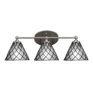 Capri 3 Light Steel Vanity Light 23.5 Inch Length by Toltec - 5913-85235