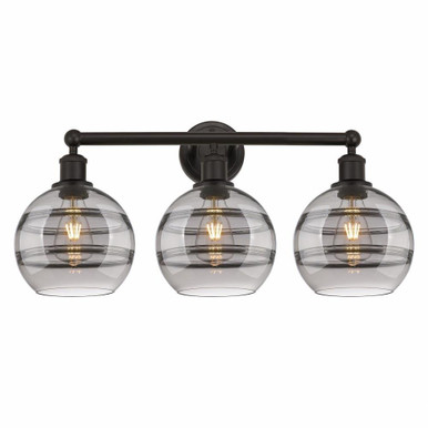 Rochester 3 Light Vanity Light 26 Inch Wide by Innovations - 616-3W-G556-8