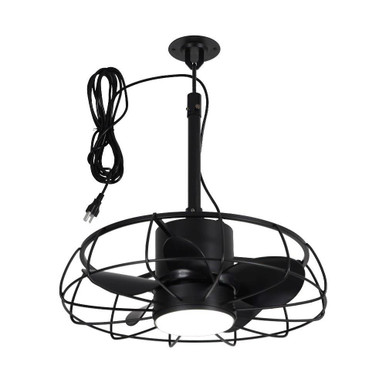 Sparkhaven Street 5 Blade Hanging Buckle Ceiling Fan with Light Kit by BSH - 2615-BEL-5329382