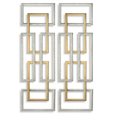 Ketelbey Nook 50.63 Inch Geometric WallArt (Set of 2) by Bailey Street Home - 208-BEL-3314603