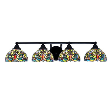 Paramount 4 Light Vanity Light 32.75 Inch Length by Toltec - 3424-65-93