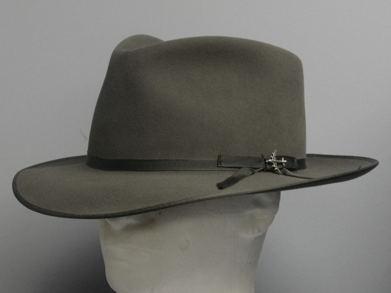 Stetson TriCity Flat Brim Fur Fedora Hat One 2 mini Ranch