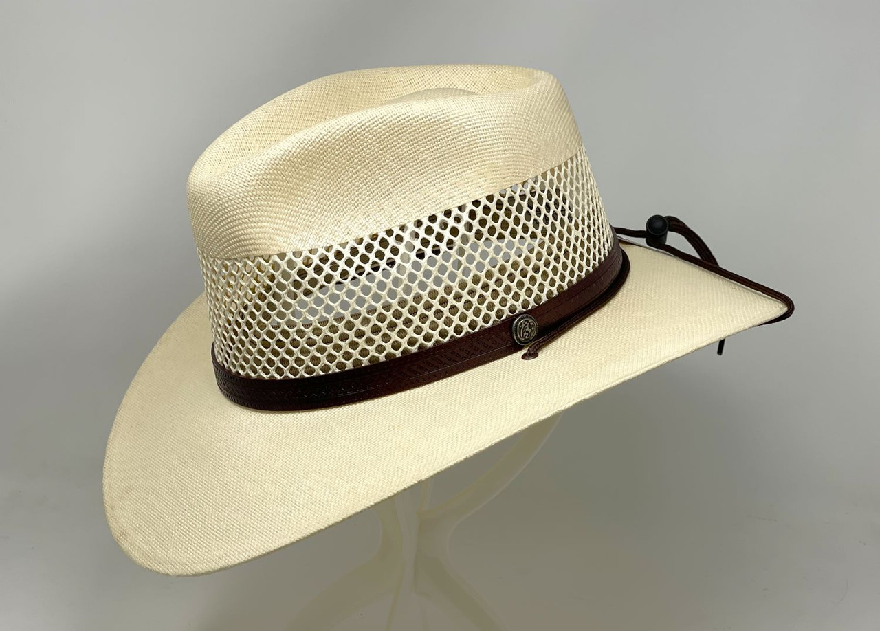 Madrid | Mens Straw Gambler Hat by American Hat Makers