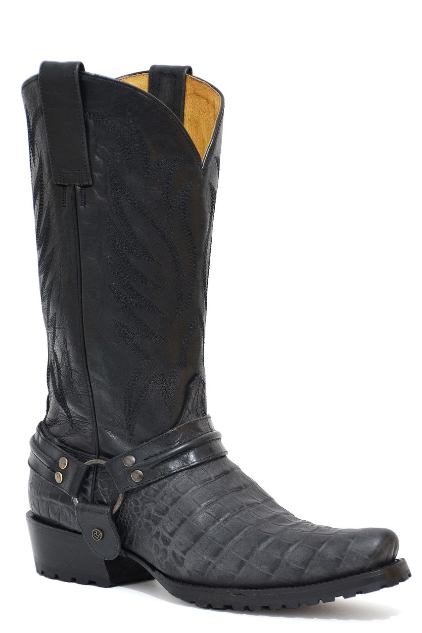 Roper Men's Diesel Lug Caiman Print Boots - One 2 mini Ranch