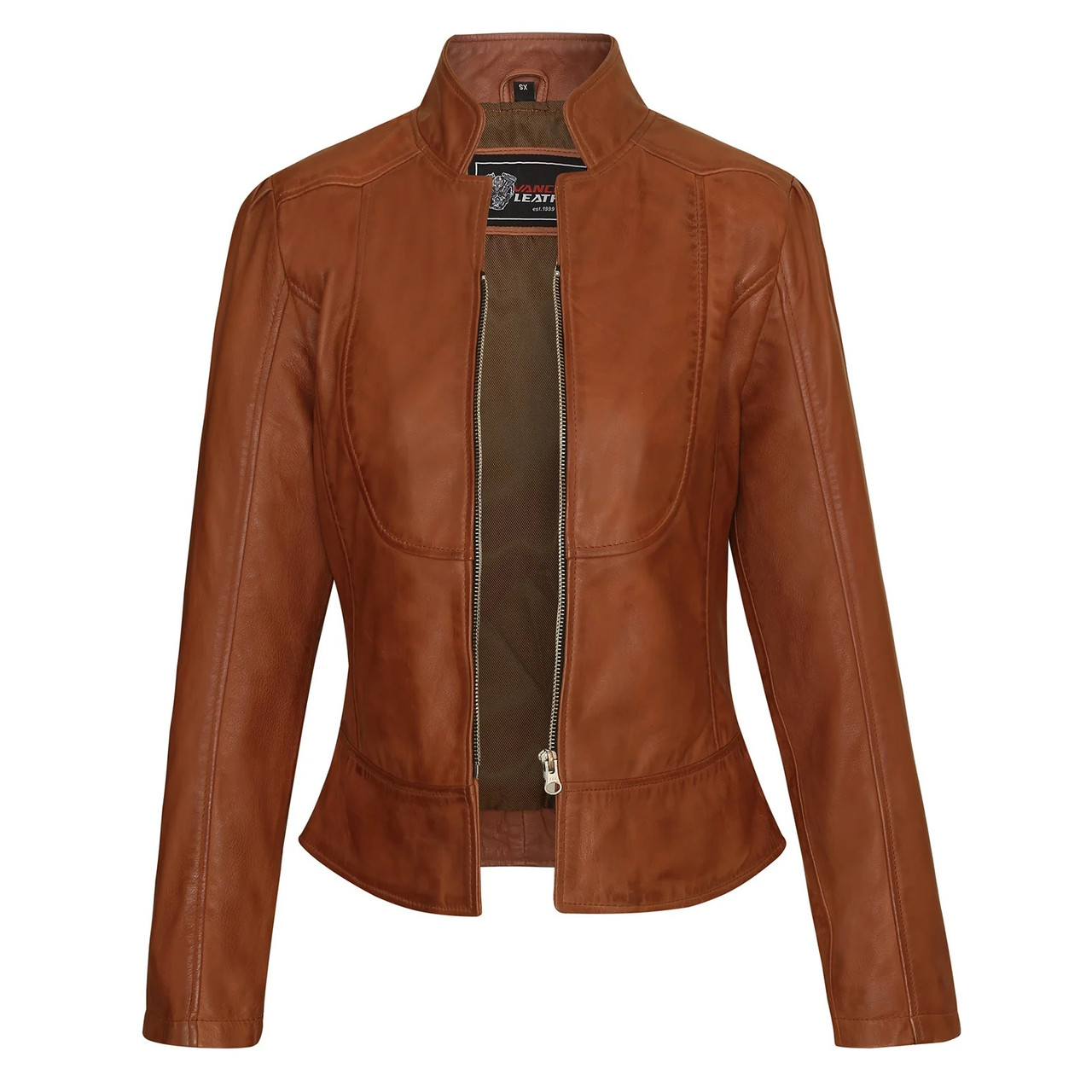 Vance Leathers' Premium Lightweight Brown Fitted Leather
