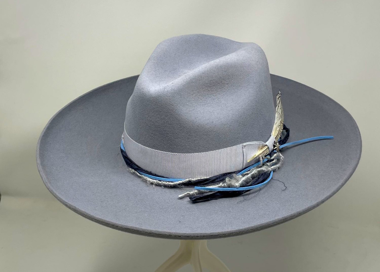 COPY - STESON OCEANUS SEEKER HAT Oceanus Wide Brim Wool Felt Fedora Hat – Village Hat Shop main image 3