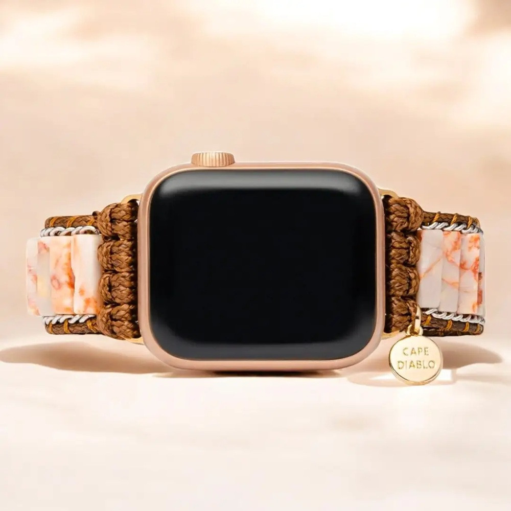 Cape Diablo Delicate Imperial Jasper Apple Watch Strap - One