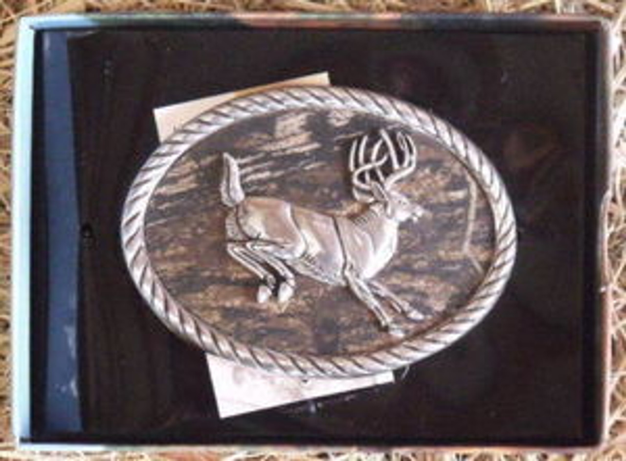 deer belt buckle