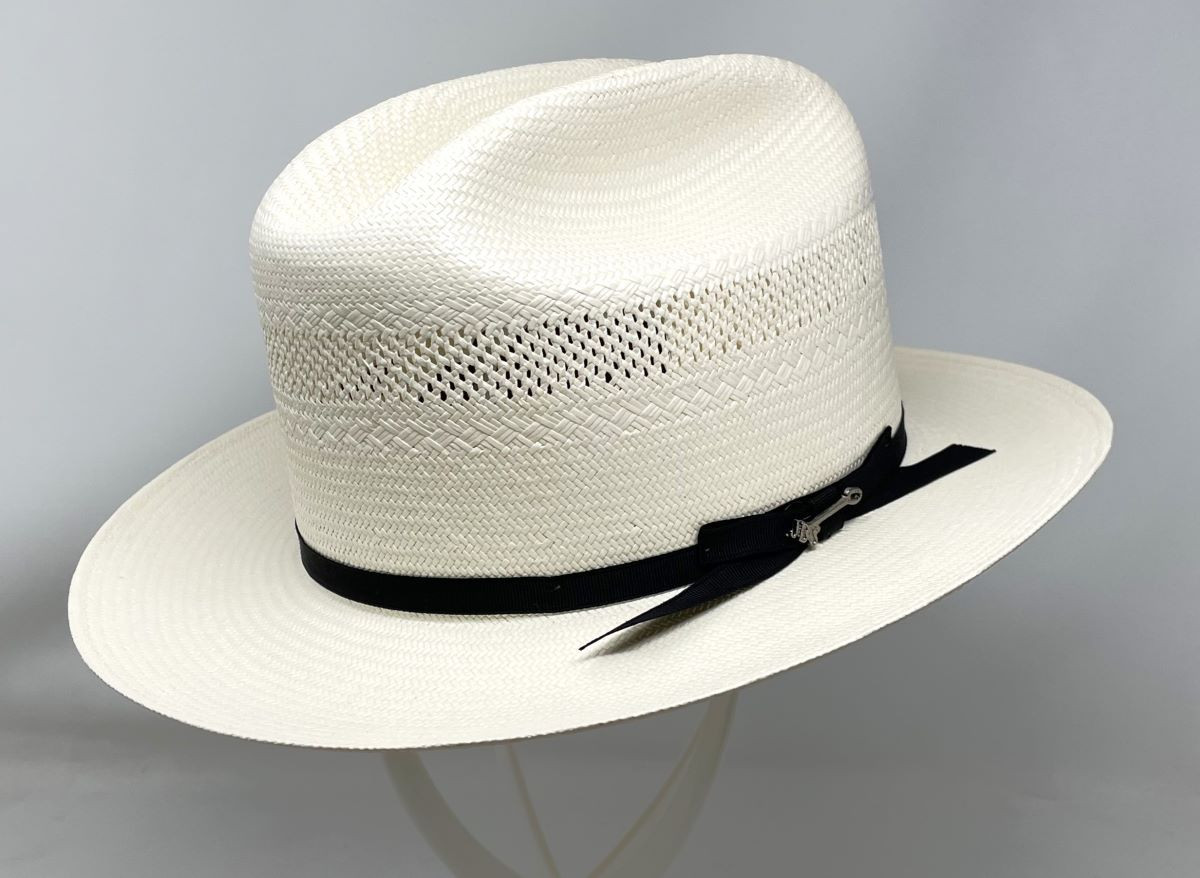 Stetson 10X Shantung Straw Open Road Vented Hat