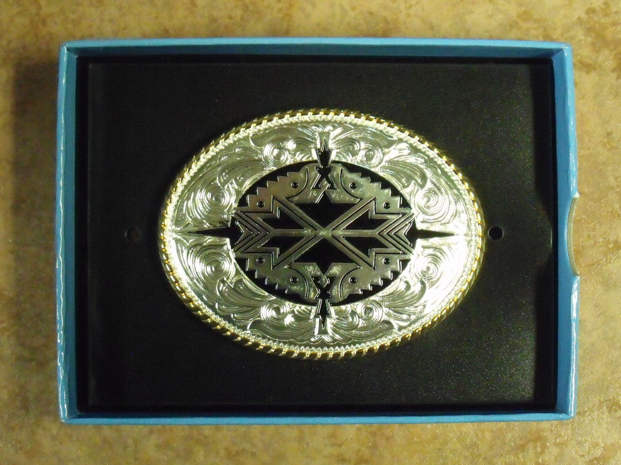 aztec belt buckle