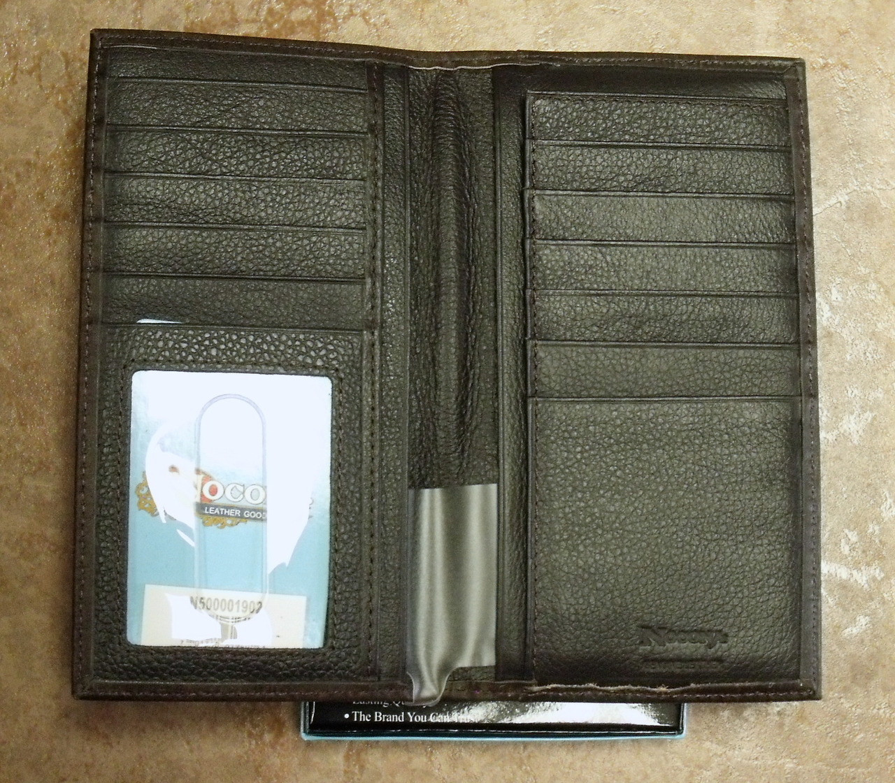 Nocona Texas Star Brown Rodeo Wallet/Checkbook - One 2 mini Ranch