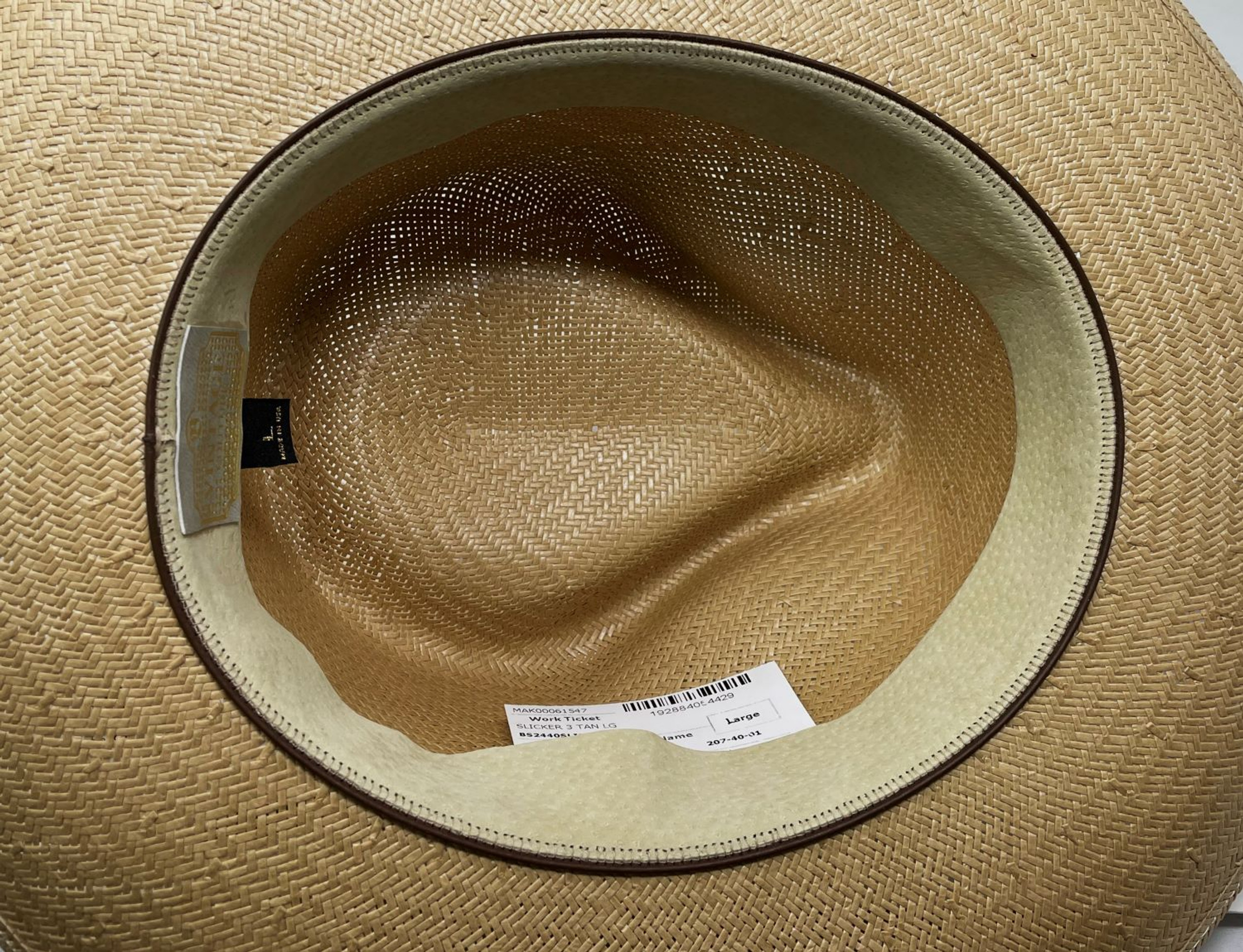 Biltmore Slicker 3 Shantung Straw Fedora Hat - One 2 mini Ranch