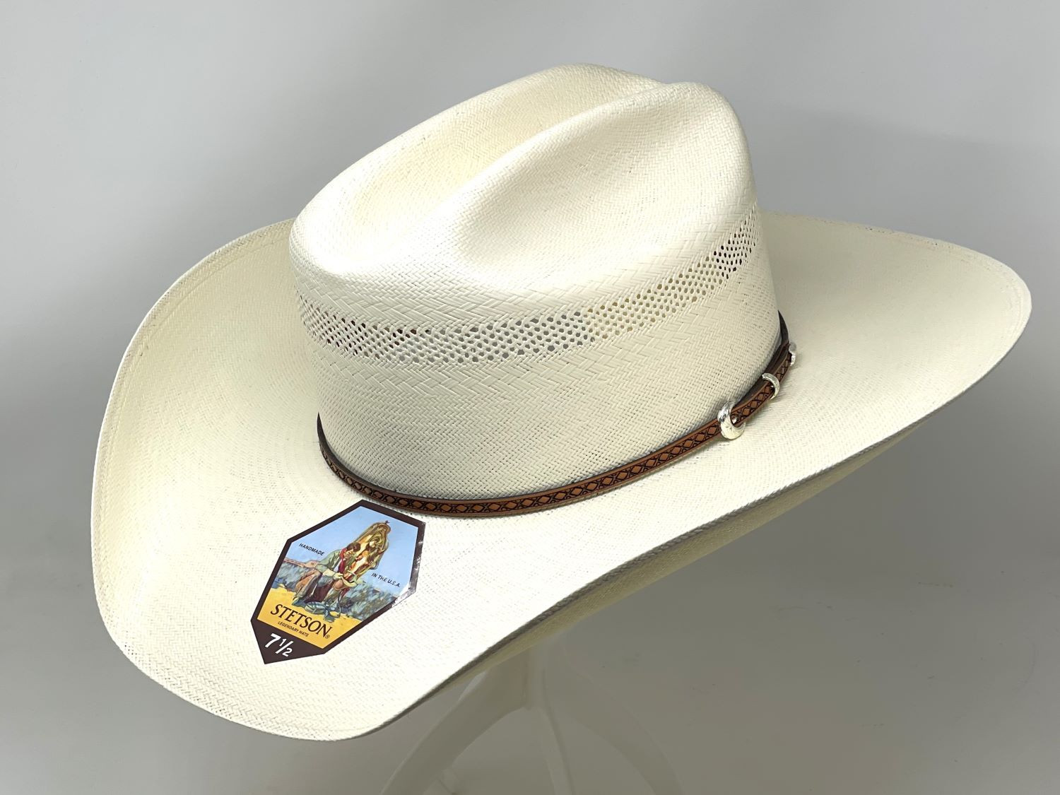 Stetson Griffin 100X Straw Cowboy Western Hat One 2 mini Ranch