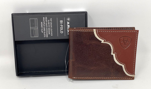 Ariat Two-Tone Leather Bi-Fold Wallet