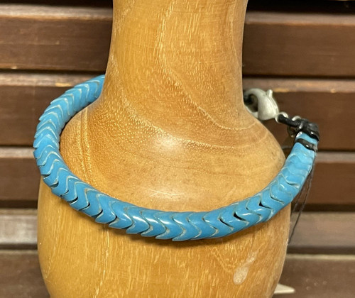 Astali Turquoise Snake Glass Bracelet