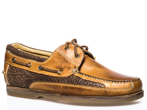 Stetson DillonTan Leather Slip On Boat Shoe