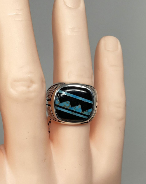 Men's Multi-Gem Sterling Silver Ring R2633-C49