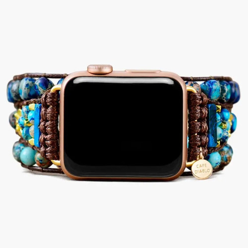 Cape Diablo Graceful Blue Jasper Apple Watch Strap
