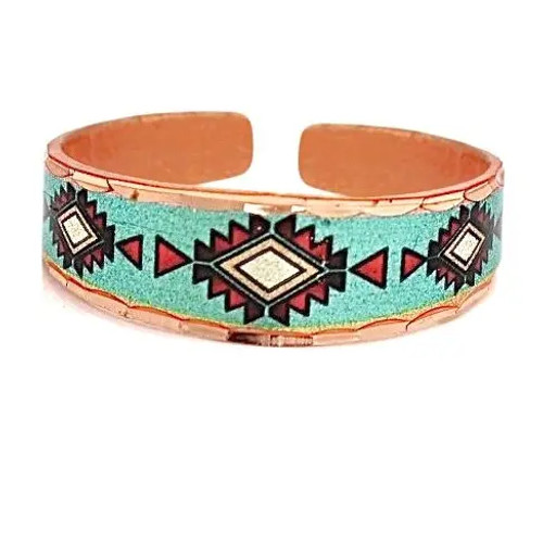 Copper Arts Copper Aquamarine Color Native Ring/RNS21 Copper Arts Copper Aquamarine Color Native Ring/RNS21