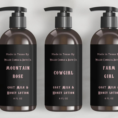 Miller Candle Co. Mountain Rose Goat Milk & Honey Lotion