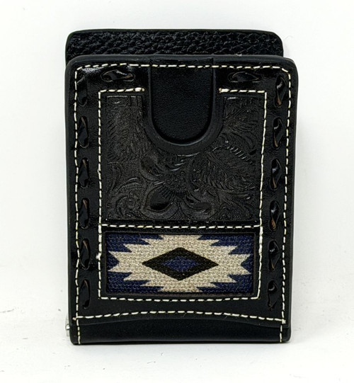 Nocona Southwestern Buck Laced Bifold Money Clip