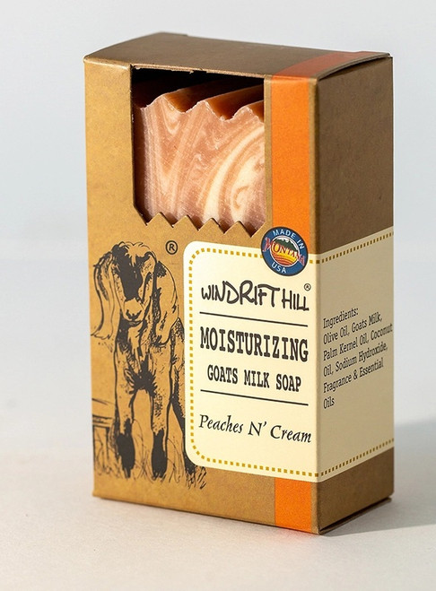 Windrift Hill Peaches N' Cream Moisturizing Goat Milk Soap 