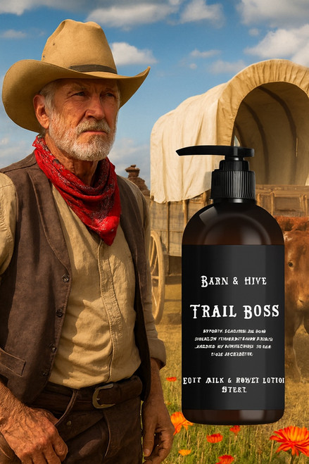 Miller Candle Co. Men's Trail Boss Goat Milk & Honey Lotion