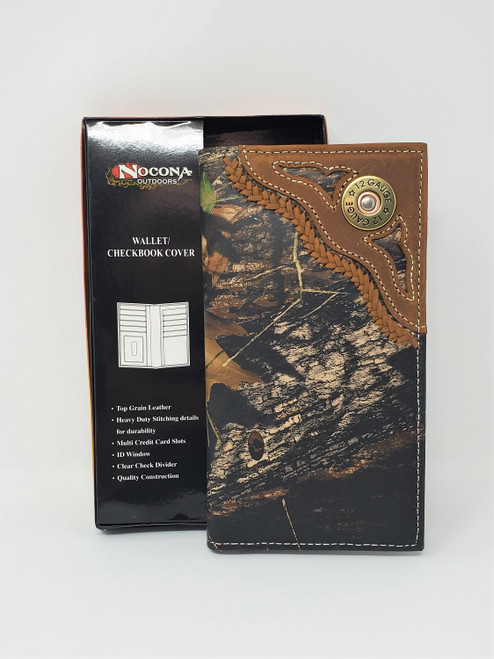 Nocona Mossy Oak/12 Gauge Rodeo Wallet/Checkbook