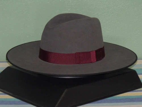 Stetson Tri-City Flat Brim Fur Fedora Hat