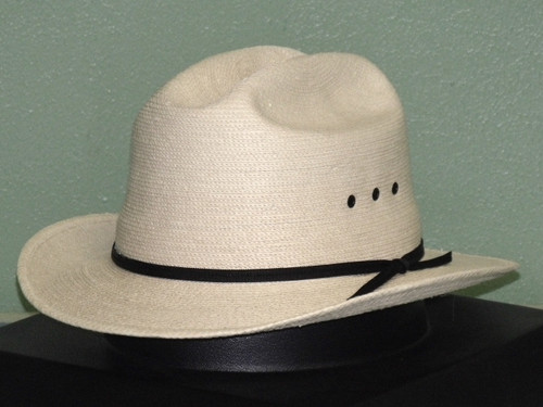 Fine Palm Sloped Fedora Hat 