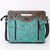 Ohlay Ladies Turquoise Cluth with Saddle Leather Trim