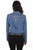 Scully Ladies Denim Longhorn& Roses Embroidered Shirt