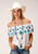 Stetson White  Schiffli Southwestern Embroidered Sleeveless Blouse