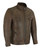 Vance Leathers Cafe Racer Lambskin Chocolate Motorcycle Jacket