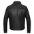 Vance Leather Men's Austin Black Leather Trucker Jacket