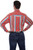 Scully Coral Southwest Stripe L/S Snap Shirt