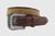 Stetson Italion Leather Embossed Ostrich/Crocodile Belt