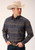 Roper Men's Navy Aztec Stripe Western Shirt