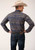 Roper Men's Navy Aztec Stripe Western Shirt