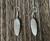 Sterling Silver Turquoise Feather Dangle Earrings E1244-C05