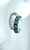 Matrix Turquoise Sterling Silver Hoop Earrings