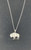 Howlite and Sterling Silver White Buffalo Pendant Necklace