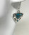 Sterling Silver Turquoise Arrowhead Necklace & Earring Set PE4042