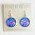 Nancy Reid Carr Abstract Design Drop Earrings