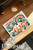 Dixie Grace Turquoise Pumpkin Thankful Glass Charcuterie Board