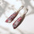 Cape Diablo Antique Red Regalite Hook Earrings