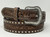 Nocona Men's Floral Tooled Buck Laced Belt