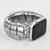 Cape Diablo Platinum Noir Stretch Apple Watch Strap